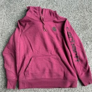 Carhartt Burgundy Relaxed Fit Hoodie
